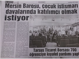 BASINDA MERSİN BAROSU (Çocuk İstismarı Paneli) 06.10.2017