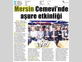 BASINDA BAROMUZ (Başkanımız Av. Ali Er Cemevi'nde Düzenlenen Aşure Günü Etkinliği'ne Katıldı)