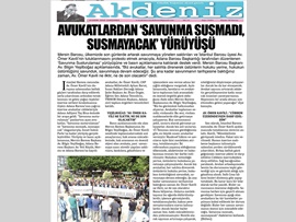 BASINDA BAROMUZ (Avukatlardan Savunma Susmadı, Susmayacak' Yürüyüşü)