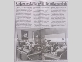 BASINDA BAROMUZ (10 Stj. Avukat TBB'deki Eğitimlerini Tamamladı)