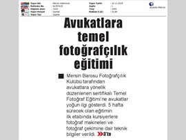 BASINDA BAROMUZ (Avukatlara Temel Fotoğraf Eğitimi)