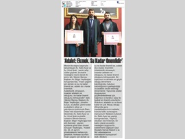 BASINDA BAROMUZ (Yeşilboğaz: "Adalet Ekmek Su Kadar Önemlidir")
