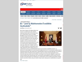 BASINDA BAROMUZ (Baro Başkanımız, Mersin'de Yeni İş Mahkemelerinin Açılması İçin Adalet Bakanlığı'na Başvurdu)
