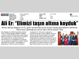 BASINDA BAROMUZ (Ofis Açılışı-"Baromuzun Geleceği İçin Var Gücümüzle Çalışıyoruz)