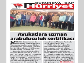 BASINDA BAROMUZ (İş Hukukunda Uzman Arabuluculuk Sertifika Töreni)