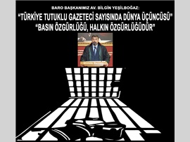 YEŞİLBOĞAZ:  “BASIN ÖZGÜRLÜĞÜ HALKIN ÖZGÜRLÜĞÜDÜR”