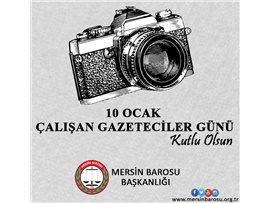 10 OCAK ÇALIŞAN GAZETECİLER GÜNÜ KUTLU OLSUN