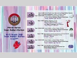 DÜNYA İNSAN HAKLARI HAFTASI ETKİNLİK PROGRAMI