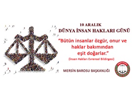 İNSAN HAKLARININ TEMELİNDE İNSAN ONURU VARDIR
