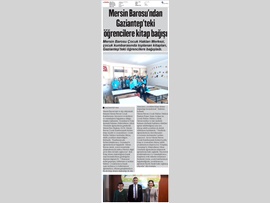 BASINDA BAROMUZ (Baromuzdan Gaziantep'te Öğrencilere Kitap Bağışı)