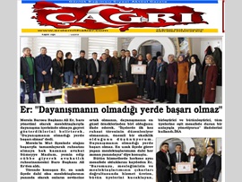 BASINDA BAROMUZ (Baro Bşk. Er: "Dayanışmanın Olmadığı Yerde Başarı Olmaz"