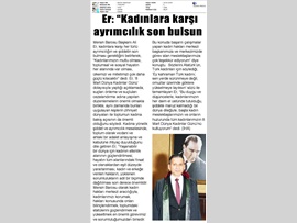 BASINDA BAROMUZ (Baro Başkanımızın 8 Mart Dünya Kadınlar Günü Basın Açıklaması)