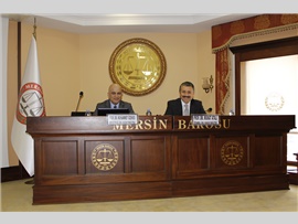 MERSİN BAROSU ‘7036 SAYILI YENİ İŞ MAHKEMELERİ KANUNU’ KONULU SEMİNER DÜZENLEDİ