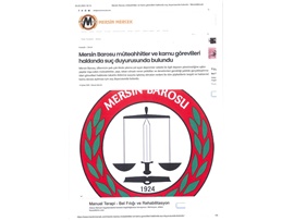 Mersin Barosu müteahhitler hakkında suç duyurusunda bulundu