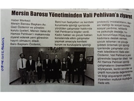 BARO YÖNETİMİMİZDEN VALİ ALİ HAMZA PEHLİVAN'A ZİYARET