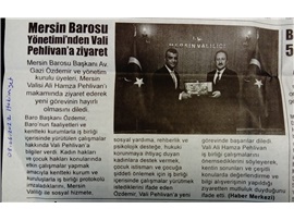 BARO YÖNETİMİMİZDEN VALİ ALİ HAMZA PEHLİVAN'A ZİYARET