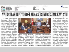 BASINDA BAROMUZ (Avukatların Fotokopi Sorunu Çözüldü)