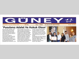 BASINDA BAROMUZ (Baro Bşk. Bilgin Yeşilboğaz: "Pusulanız Adalet ve Hukuk Olsun")