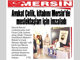 BASINDA BAROMUZ (Mersin Barosu'nda İmza Günü)