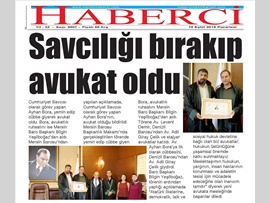 MERSİN'DE SAVCILIĞI BIRAKIP AVUKAT OLDU