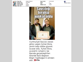 MERSİN'DE SAVCILIĞI BIRAKIP AVUKAT OLDU