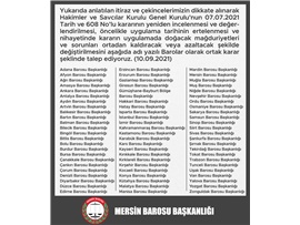 BAROLARDAN ORTAK AÇIKLAMA: "ADALETE ERİŞİM ZORLAŞTIRILMAMALIDIR"