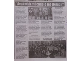 BASINDA BAROMUZ (Yeşilboğaz, 'Avukatlık Mücadele Mesleğidir')