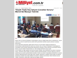 BASINDA BAROMUZ (Mersin Barosu "Küçük Yaşta Suç Oranının Azaltılması" Konusunu Masaya Yatırdı) 11.10.2017