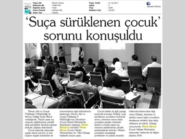 BASINDA BAROMUZ (Mersin Barosu "Küçük Yaşta Suç Oranının Azaltılması" Konusunu Masaya Yatırdı) 11.10.2017