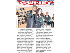 BASINDA BAROMUZ (Yeşilboğaz; "Hukukun Üstünlüğü Mücadelesinden Vazgeçmeyin")