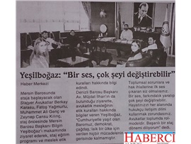 BASINDA BAROMUZ (Yeşilboğaz: "Bir Ses Çok Şey Değiştirebilir")
