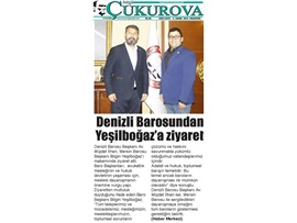 BASINDA BAROMUZ (Mersin ve Denizli Baro Başkanlarından Dayanışma Örneği)