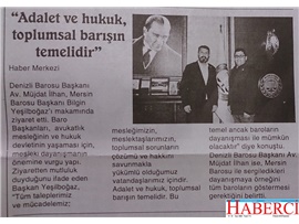 BASINDA BAROMUZ (Mersin ve Denizli Baro Başkanlarından Dayanışma Örneği)