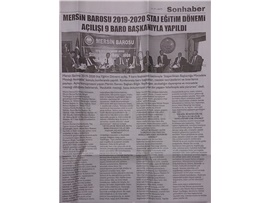 BASINDA BAROMUZ (Staj Eğitim Dönemi Açılışı, 9 Baro Başkanının Katılımıyla Yapıldı)