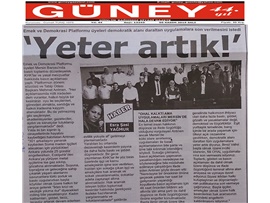 BASINDA BAROMUZ (Mersin Emek ve Demokrasi Platformu ile Ortak Açıklama)
