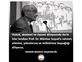 ÜLKEMİZİN YETİŞTİRDİĞİ BİR AYDIN DAHA ARAMIZDAN AYRILDI