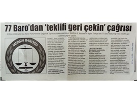 Baro Başkanları: "Avukatların gelir alanlarını daraltmayın"