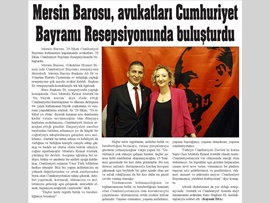 BASINDA BAROMUZ (Baromuz Cumhuriyet Bayramı Resepsiyonu Düzenledi) 30.10.2017