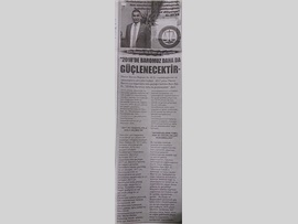 BASINDA BAROMUZ (Başkanımızın Yeni Yıl Mesajı)