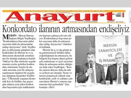 BASINDA BAROMUZ (Yeşilboğaz: Konkordato İlanının Artmasında Endişe Ediyoruz")