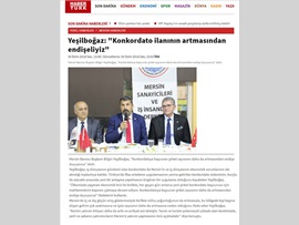 BASINDA BAROMUZ (Yeşilboğaz: Konkordato İlanının Artmasında Endişe Ediyoruz")