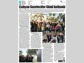BASINDA BAROMUZ (Baro Başkanımızın 10 Ocak Çalışan Gazeteciler Günü Mesajı)