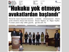 BASINDA BAROMUZ (Yeşilboğaz: "Hukuku Yok Etmeye Avukatlardan Başlandı")