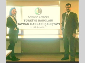 Mersin Barosu Hayvan hakları komisyonu, Türkiye Baroları Hayvan Hakları Çalıştayına katıldı.