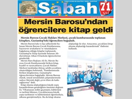 BASINDA BAROMUZ (Baromuzdan Gaziantep'te Öğrencilere Kitap Bağışı)