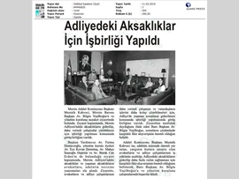 BASINDA BAROMUZ (Mersin Adalet Komisyonu Başkanı Mustafa Kahveci'den Baro Başkanımıza Ziyaret)