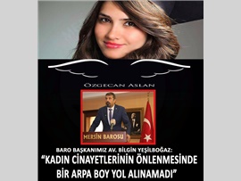YEŞİLBOĞAZ: "KADIN CİNAYETLERİ KADER DEĞİLDİR"