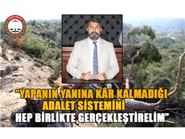 YEŞİLBOĞAZ: “YAPANIN YANINA KAR KALMADIĞI ADALET SİSTEMİNİ HEP BİRLİKTE GERÇEKLEŞTİRELİM”