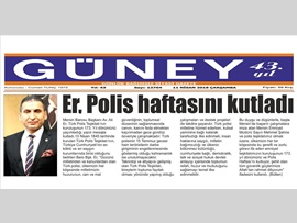 BASINDA BAROMUZ (Baro Başkanımız Av. Ali Er, Türk Polis Teşkilatının Kuruluşunun 173. Yıl Dönümünü Kutladı)