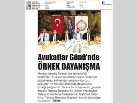 BASINDA BAROMUZ (İlçe Temsilciliklerimizde Avukatlar Günü Kutlaması)